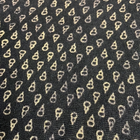 Lauren Ralph Lauren Navy Blue Ikat Print Viscose Blend Boat Neck Sweater Size m - Picture 3 of 5